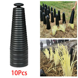 Maxbell 10 Pieces Straight Barrel Cover Protection Cover for Nursery Cultivation