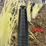Maxbell 10 Pieces Straight Barrel Cover Protection Cover for Nursery Cultivation