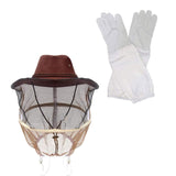 Maxbell Beekeeper Cowboy Hat with Veil and Gloves Anti Bee for Men Women Protection