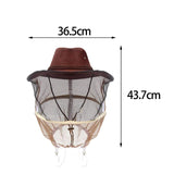 Maxbell Beekeeper Cowboy Hat with Veil and Gloves Anti Bee for Men Women Protection