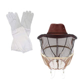 Maxbell Beekeeper Cowboy Hat with Veil and Gloves Anti Bee for Men Women Protection