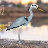 Maxbell Blue Heron Decoy Garden Statue Animal Sculpture for Yard Waterfall Porch
