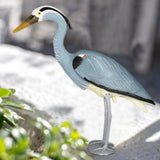 Maxbell Blue Heron Decoy Garden Statue Animal Sculpture for Yard Waterfall Porch