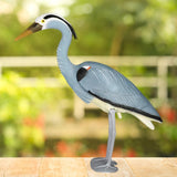 Maxbell Blue Heron Decoy Garden Statue Animal Sculpture for Yard Waterfall Porch