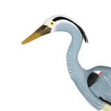 Maxbell Blue Heron Decoy Garden Statue Animal Sculpture for Yard Waterfall Porch