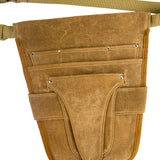 Maxbell Garden Tool Belt Tool Waist Pouch with Multiple Pocket for Women & Men Brown