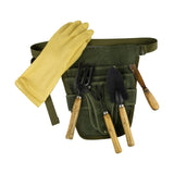 Maxbell Garden Tool Belt Tool Waist Pouch with Multiple Pocket for Women & Men Brown