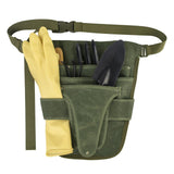Maxbell Garden Tool Belt Tool Waist Pouch with Multiple Pocket for Women & Men Brown