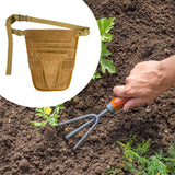 Maxbell Garden Tool Belt Tool Waist Pouch with Multiple Pocket for Women & Men Brown