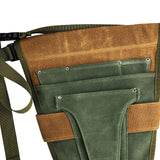 Maxbell Garden Tool Belt Tool Waist Pouch with Multiple Pocket for Women & Men green and brown