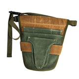 Maxbell Garden Tool Belt Tool Waist Pouch with Multiple Pocket for Women & Men green and brown