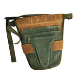 Maxbell Garden Tool Belt Tool Waist Pouch with Multiple Pocket for Women & Men green and brown