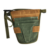 Maxbell Garden Tool Belt Tool Waist Pouch with Multiple Pocket for Women & Men green and brown