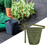 Maxbell Garden Tool Belt Tool Waist Pouch with Multiple Pocket for Women & Men Green