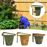 Maxbell Garden Tool Belt Tool Waist Pouch with Multiple Pocket for Women & Men Green