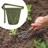 Maxbell Garden Tool Belt Tool Waist Pouch with Multiple Pocket for Women & Men Green