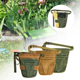 Maxbell Garden Tool Belt Tool Waist Pouch with Multiple Pocket for Women & Men Green