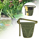 Maxbell Garden Tool Belt Tool Waist Pouch with Multiple Pocket for Women & Men Green