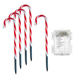 Maxbell Christmas LED Lamps String Candy Cane Battery Powered Lights for Lawn Garden