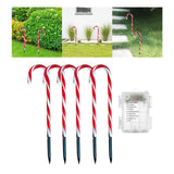 Maxbell Christmas LED Lamps String Candy Cane Battery Powered Lights for Lawn Garden