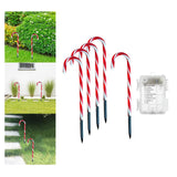 Maxbell Christmas LED Lamps String Candy Cane Battery Powered Lights for Lawn Garden