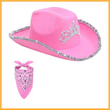 Maxbell Western Cowboy Cowgirl Hat Sequin Props Party Favors Holiday Fancy Dress Neat Edge