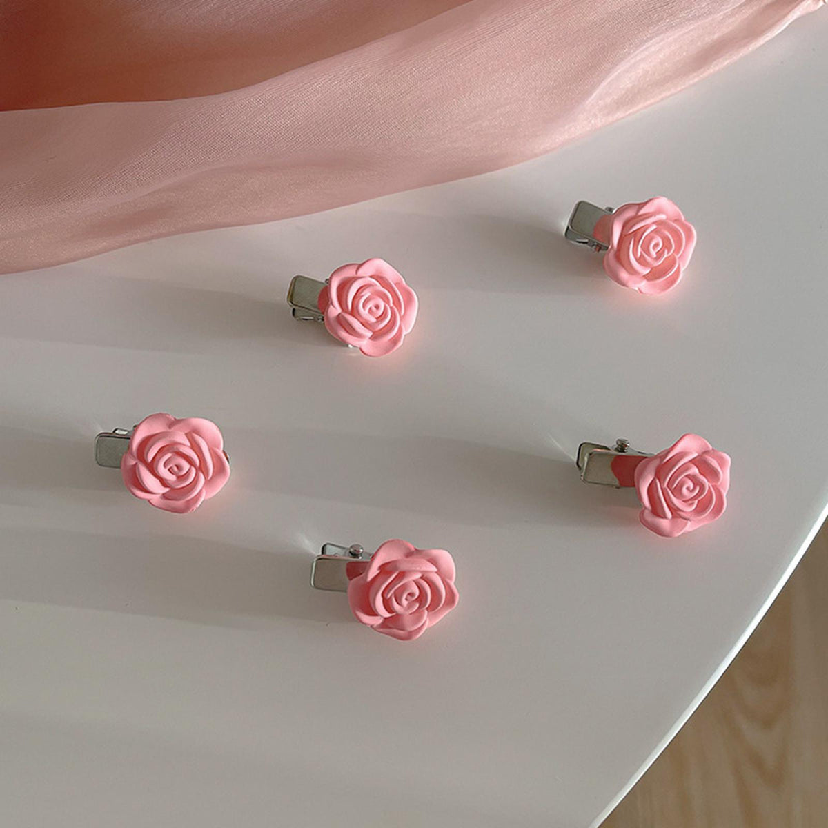 Maxbell 5Pcs Hair Clips Hair Accessories Claw Hair Clamp Jewelry Non Slip flower