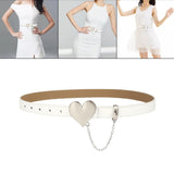 Maxbell Women Wide Waistband Cinch Belt Wedding Sweater Fancy Dress Waist Belt White