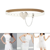 Maxbell Women Wide Waistband Cinch Belt Wedding Sweater Fancy Dress Waist Belt White