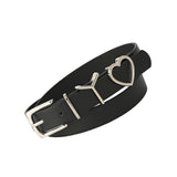 Maxbell 106cm Women PU Leather Waist Belt Width 0.9inch Skirt Pin Buckle Waist Band Black