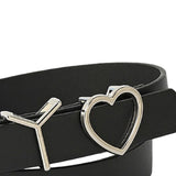 Maxbell 106cm Women PU Leather Waist Belt Width 0.9inch Skirt Pin Buckle Waist Band Black
