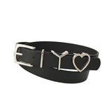 Maxbell 106cm Women PU Leather Waist Belt Width 0.9inch Skirt Pin Buckle Waist Band Black