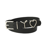 Maxbell 106cm Women PU Leather Waist Belt Width 0.9inch Skirt Pin Buckle Waist Band Black