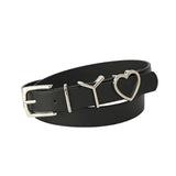 Maxbell 106cm Women PU Leather Waist Belt Width 0.9inch Skirt Pin Buckle Waist Band Black
