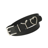 Maxbell 106cm Women PU Leather Waist Belt Width 0.9inch Skirt Pin Buckle Waist Band Black