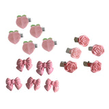 Maxbell 5Pcs Hair Clips Hair Accessories Claw Hair Clamp Jewelry Non Slip peach