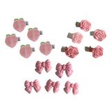 Maxbell 5Pcs Hair Clips Hair Accessories Claw Hair Clamp Jewelry Non Slip peach