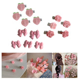 Maxbell 5Pcs Hair Clips Hair Accessories Claw Hair Clamp Jewelry Non Slip peach