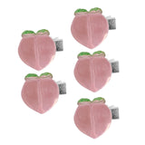 Maxbell 5Pcs Hair Clips Hair Accessories Claw Hair Clamp Jewelry Non Slip peach