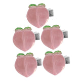 Maxbell 5Pcs Hair Clips Hair Accessories Claw Hair Clamp Jewelry Non Slip peach