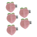 Maxbell 5Pcs Hair Clips Hair Accessories Claw Hair Clamp Jewelry Non Slip peach