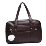 Maxbell JK Handbag Portable Satchel Shopping Bag Causal Japanese Style Shoulder Bags Brown