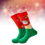 Maxbell Cute Christmas Socks Long Sock Cotton Socks Women Winter Xmas Tree StyleA