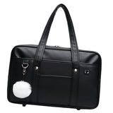 Maxbell JK Handbag Portable Satchel Shopping Bag Causal Japanese Style Shoulder Bags Black