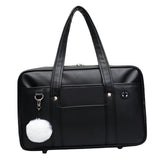 Maxbell JK Handbag Portable Satchel Shopping Bag Causal Japanese Style Shoulder Bags Black