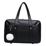 Maxbell JK Handbag Portable Satchel Shopping Bag Causal Japanese Style Shoulder Bags Black