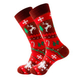 Maxbell Cute Christmas Socks Long Sock Cotton Socks Women Winter Xmas Tree StyleD