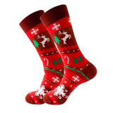 Maxbell Cute Christmas Socks Long Sock Cotton Socks Women Winter Xmas Tree StyleD