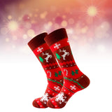 Maxbell Cute Christmas Socks Long Sock Cotton Socks Women Winter Xmas Tree StyleD