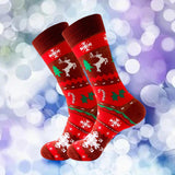 Maxbell Cute Christmas Socks Long Sock Cotton Socks Women Winter Xmas Tree StyleD